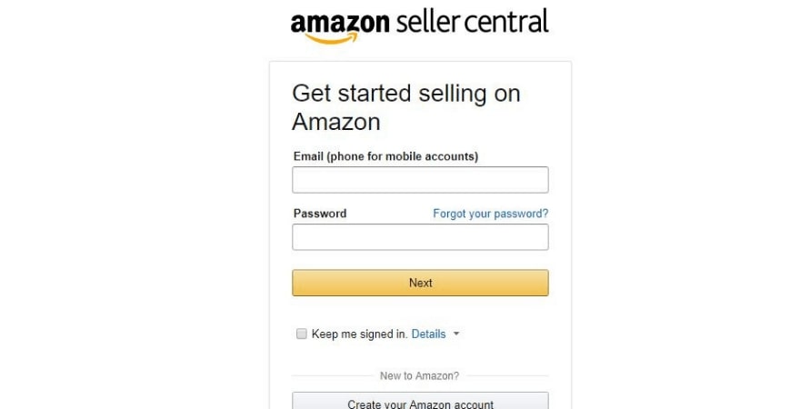 create amazon seller account