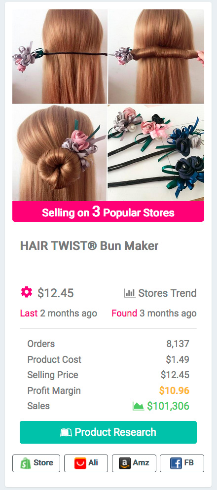 Women Flower Donut Bun Maker