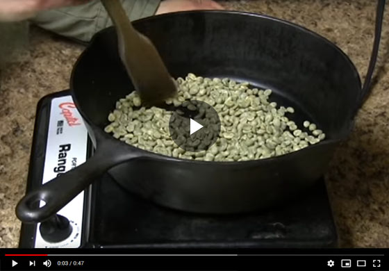 Roasting Coffee Beans Video