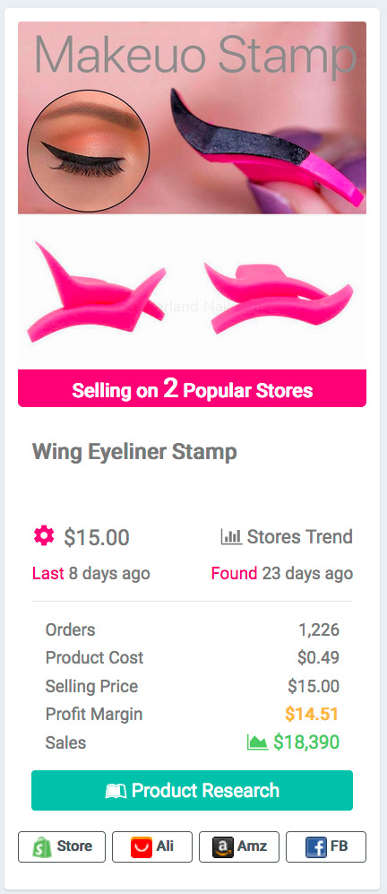 Eyeliner Stamp Template